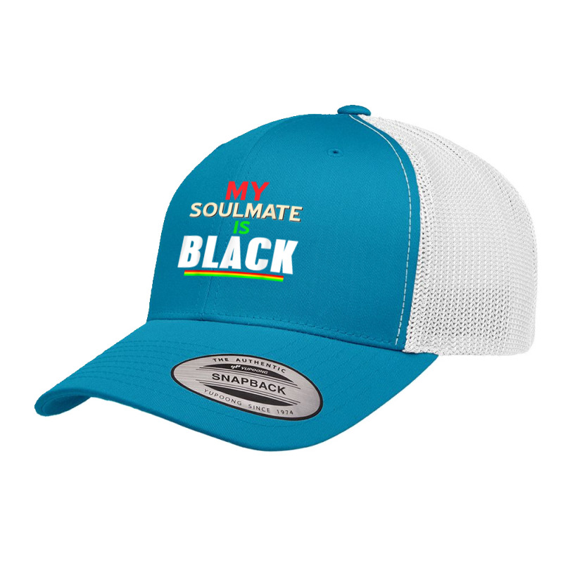 Cool Retro My Soulmate Is Black T Shirt Present T Shirt Retro Trucker Cap by rennambka | Artistshot