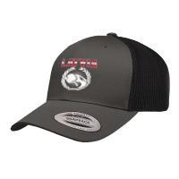 Womens Latvia Table Tennis Lovers Latvian Ping Pong Team Supporter V N Retro Trucker Cap | Artistshot