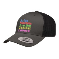 Trending Aries Husbands Are The Zaniest Lovers, Unique Gift For Aries Retro Trucker Cap | Artistshot