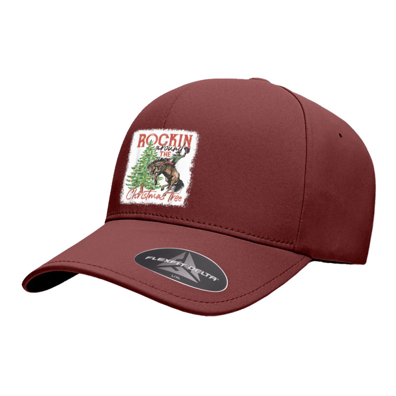 Rocking Around The Christmas Tree Christmas Cowboy Horse T Shirt Seamless Cap by silviabzp | Artistshot