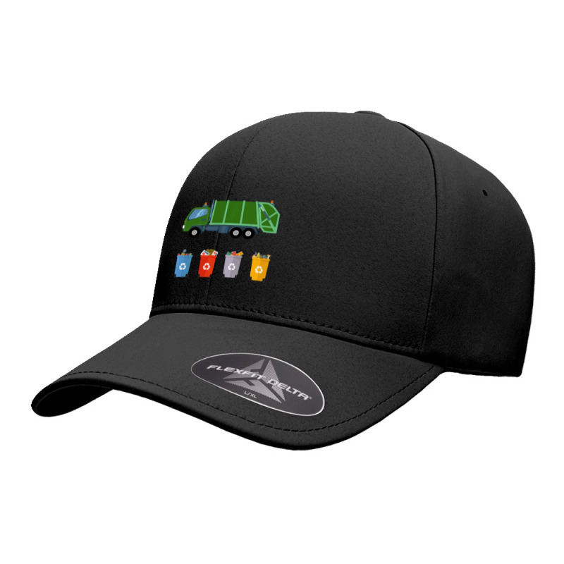 Recycling Trash Truck Garbage Truck Seamless Cap by bummercaught | Artistshot