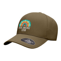 Dual Language Crew Rainbow Bilingual Teacher Dual Language Seamless Cap | Artistshot