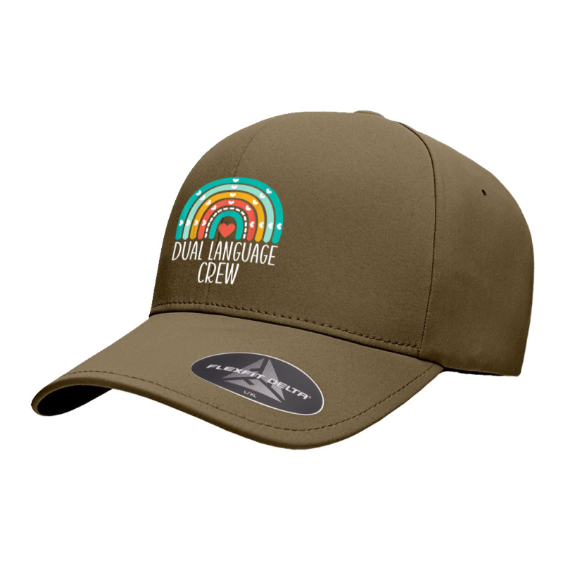 Dual Language Crew Rainbow Bilingual Teacher Dual Language Seamless Cap by VictorMRodriguez | Artistshot