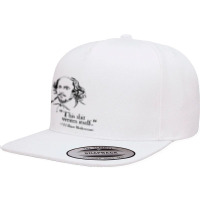 Shakespeare Faux Quote This Shit Writes Itself Funny Lit 5 Panel Snapback Cap | Artistshot