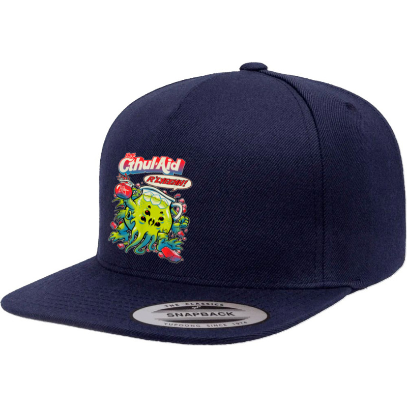 Hey Cool Cthulhu Aid R_lyeehh! 5 panel snapback cap by MireilleVienneau | Artistshot