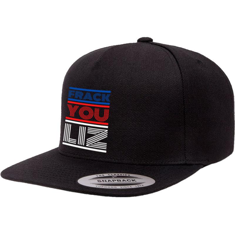 Frack You Liz Red White And Blue 5 panel snapback cap by cm-arts | Artistshot