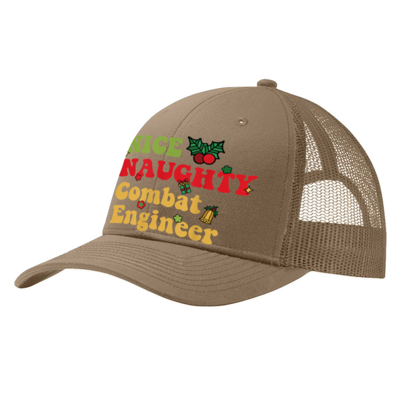 Groovy Nice Naughty Combat Engineer Christmas List Pa Trucker Cap by Uniform | Artistshot