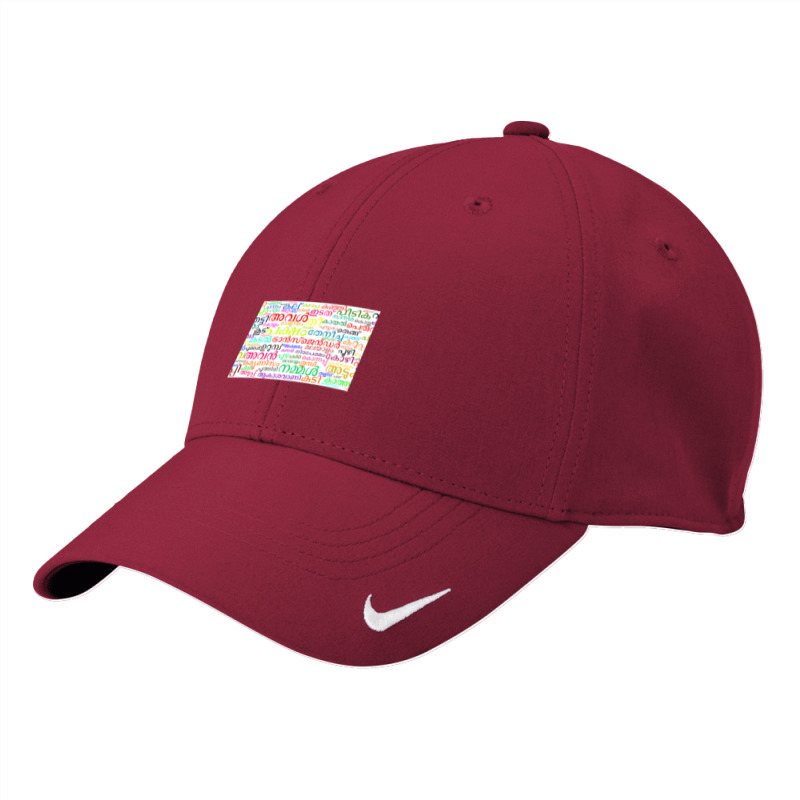 Malayalam Word Cloud Nike Dri-FIT Cap by cm-arts | Artistshot