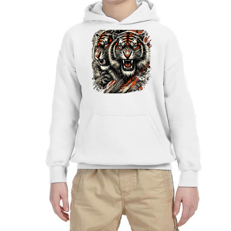 Tiger Gritty Youth Hoodie by Shop now | Artistshot