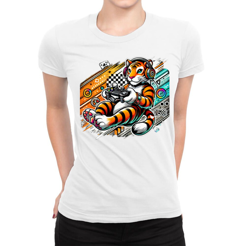 Tiger Gritty Ladies Fitted T-Shirt by Shop now | Artistshot