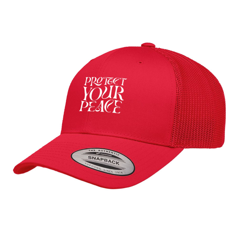 Vintage Retro Protect Your Peace Inspirational Hippie Retro Trucker Cap by hongquangd | Artistshot