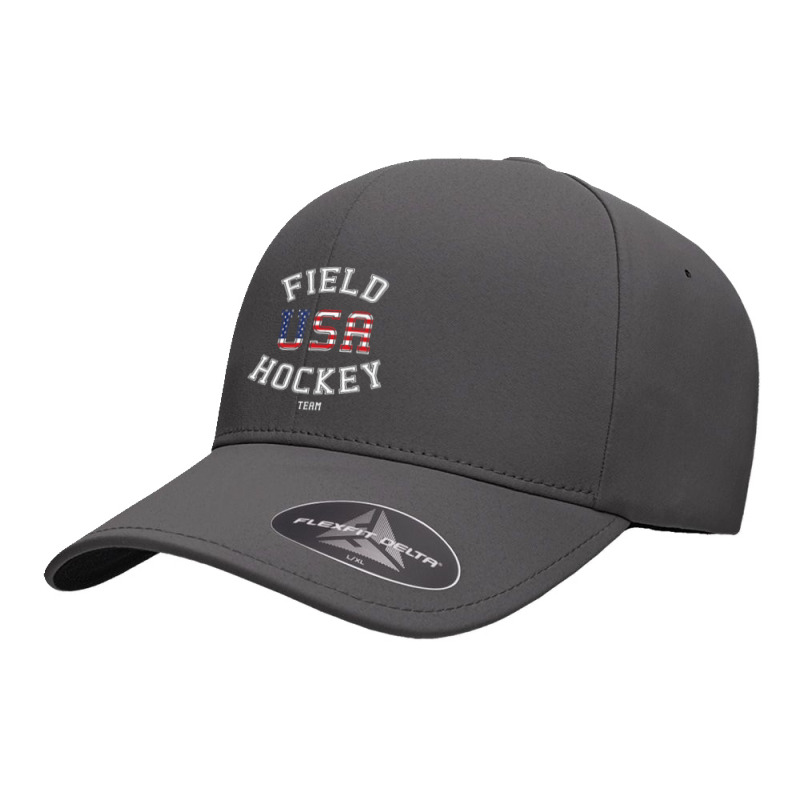 American Flag Usa Field Hockey Player Gift Seamless Cap by degreesgunner | Artistshot