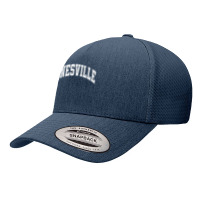 Janesville Wisconsin Wi Varsity Style White Text T Shirt Yupoong Trucker Cap | Artistshot