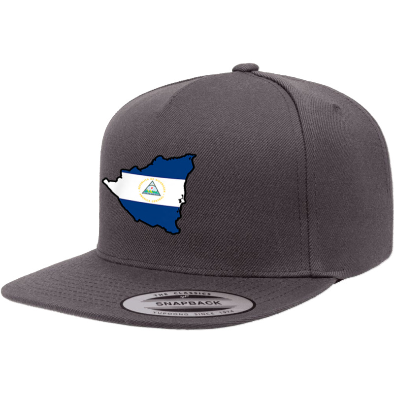 Nicaraguan Map   Nicaragua Roots Latin American T Shirt 5 panel snapback cap by nyce | Artistshot