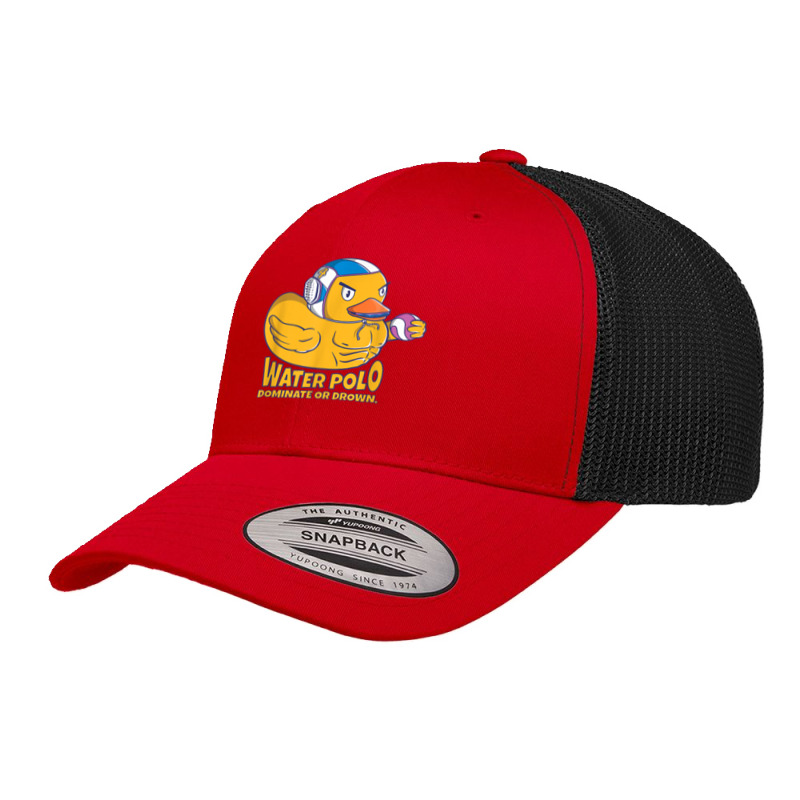 Water Polo Rubber Duck Dominate Or Drown On Funny Water Polo Retro Trucker Cap by JoshuaDavidRocoe | Artistshot