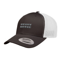 Trending Heavy Metal - Vintage Metal Blocks Decorated Text Retro Trucker Cap | Artistshot