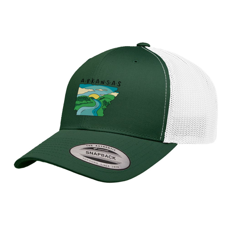 Hot Trend Arkansas Nature Landscape Retro Trucker Cap by Ledford Leslie | Artistshot