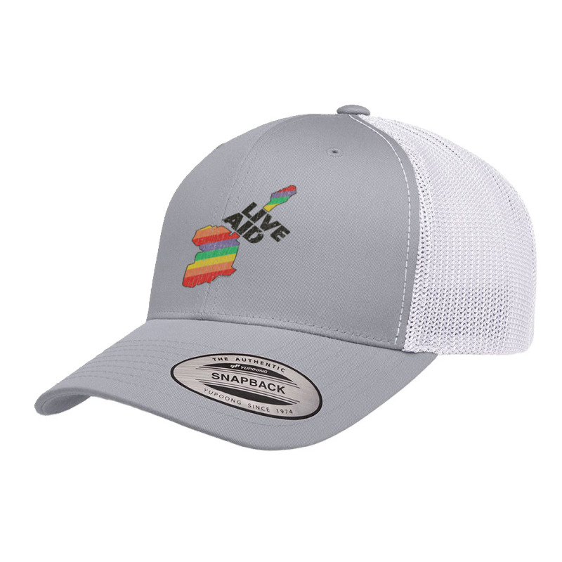 Live Aid Retro Trucker Cap by NicholetteJeanHastings | Artistshot