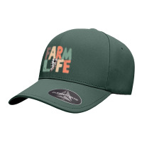 Farm Life Retro Leopard Lightning Bolt Summer Times Seamless Cap | Artistshot