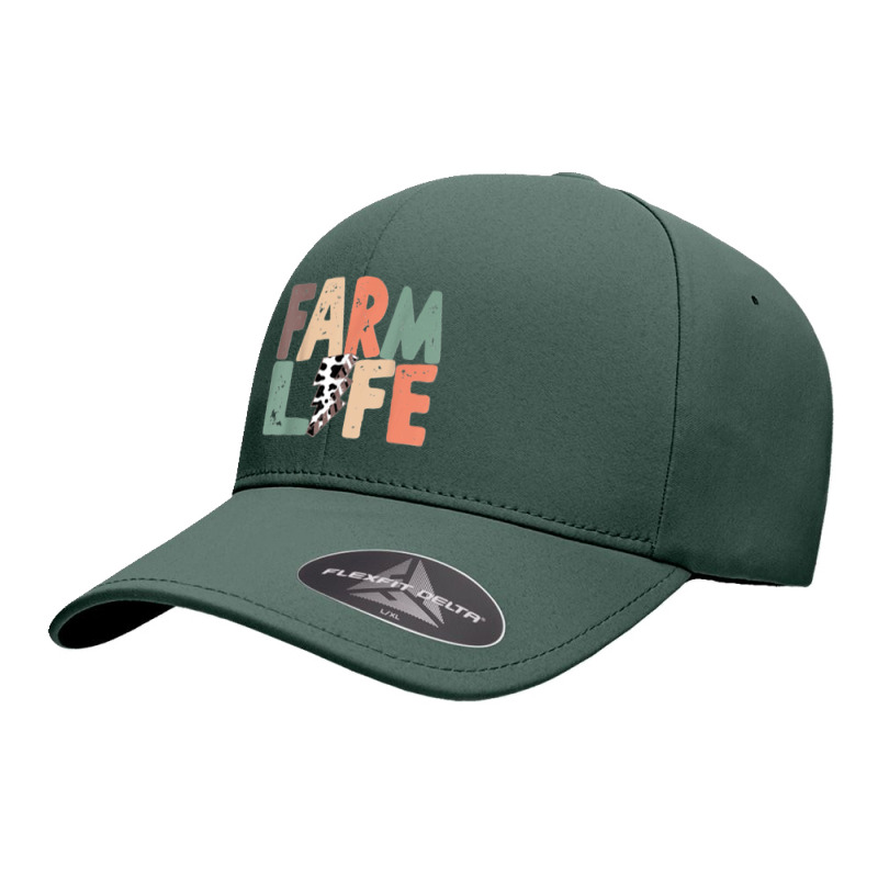 Farm Life Retro Leopard Lightning Bolt Summer Times Seamless Cap by ISAIASSANTIAGO | Artistshot