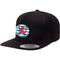 Luxembourg  Roundel 5 Panel Snapback Cap | Artistshot