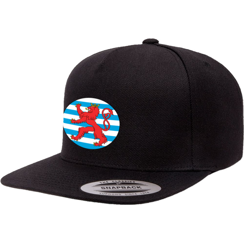 Luxembourg  Roundel 5 panel snapback cap by cm-arts | Artistshot