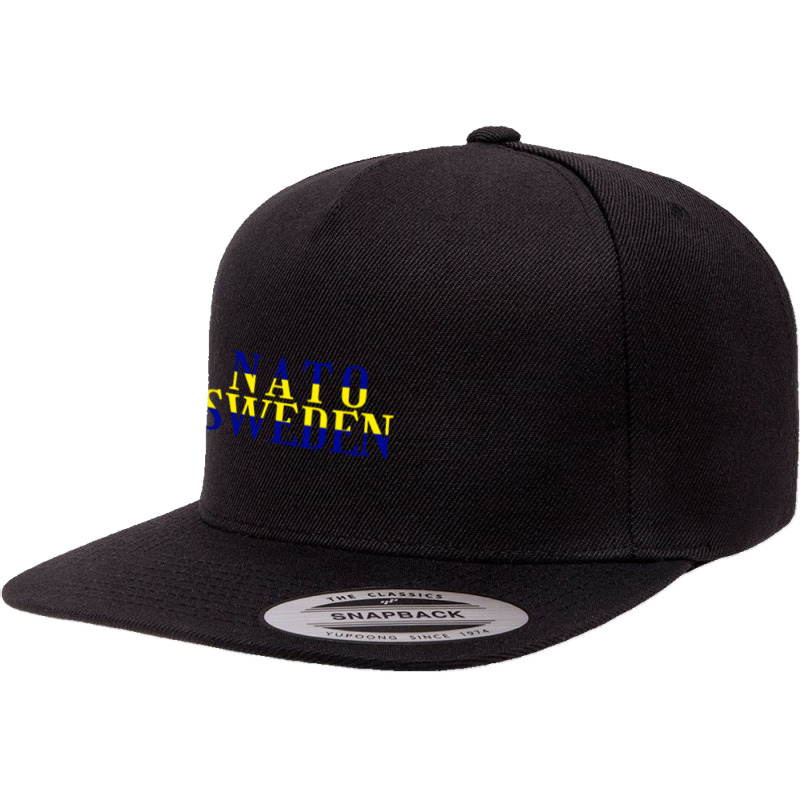 Nato Sweden  Sweden Flag Colors 5 panel snapback cap by cm-arts | Artistshot