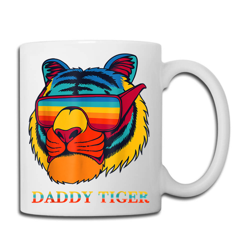 Daddy Tiger Sunglasses Vintage Colorful Tiger Lovers T Shirt Coffee Mug | Artistshot