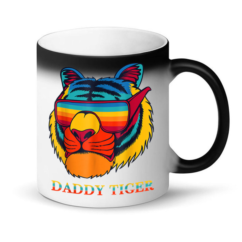 Daddy Tiger Sunglasses Vintage Colorful Tiger Lovers T Shirt Magic Mug | Artistshot