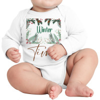 Winter Time Long Sleeve Baby Bodysuit | Artistshot