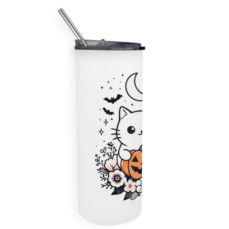 Pumpkin Cate Skinny Tumbler by therever | Artistshot