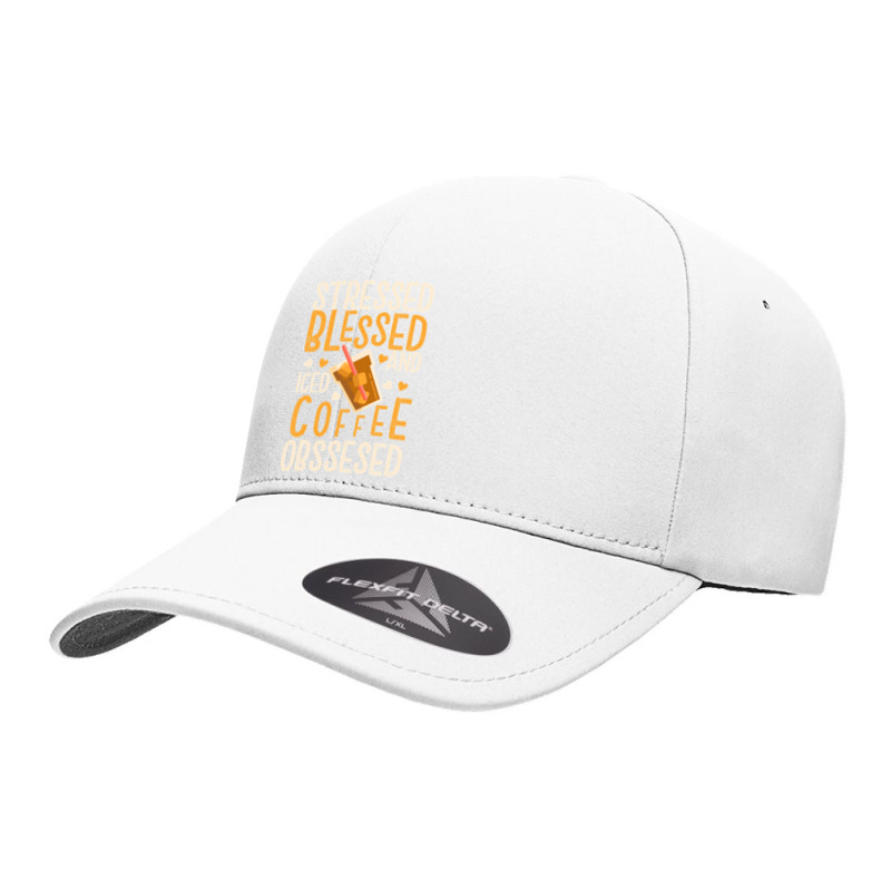 Limited Edition Stressed Blessed And Iced Coffee Obsessed Seamless Cap by poppyallen | Artistshot