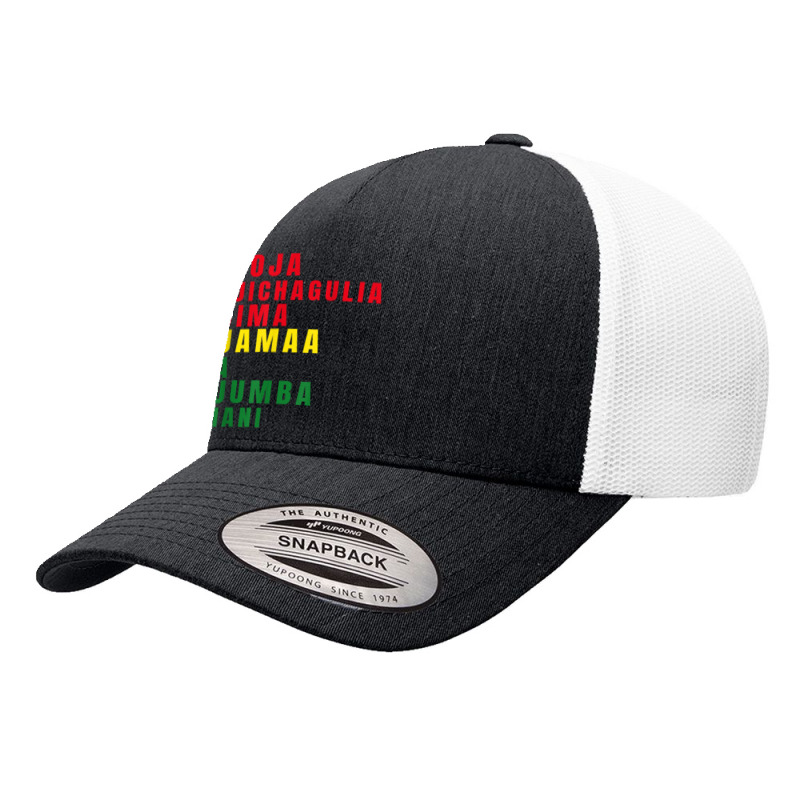 Kwanzaa Seven Principles (nguzo Saba) T Shirt Yupoong Trucker Cap by adam.troare | Artistshot