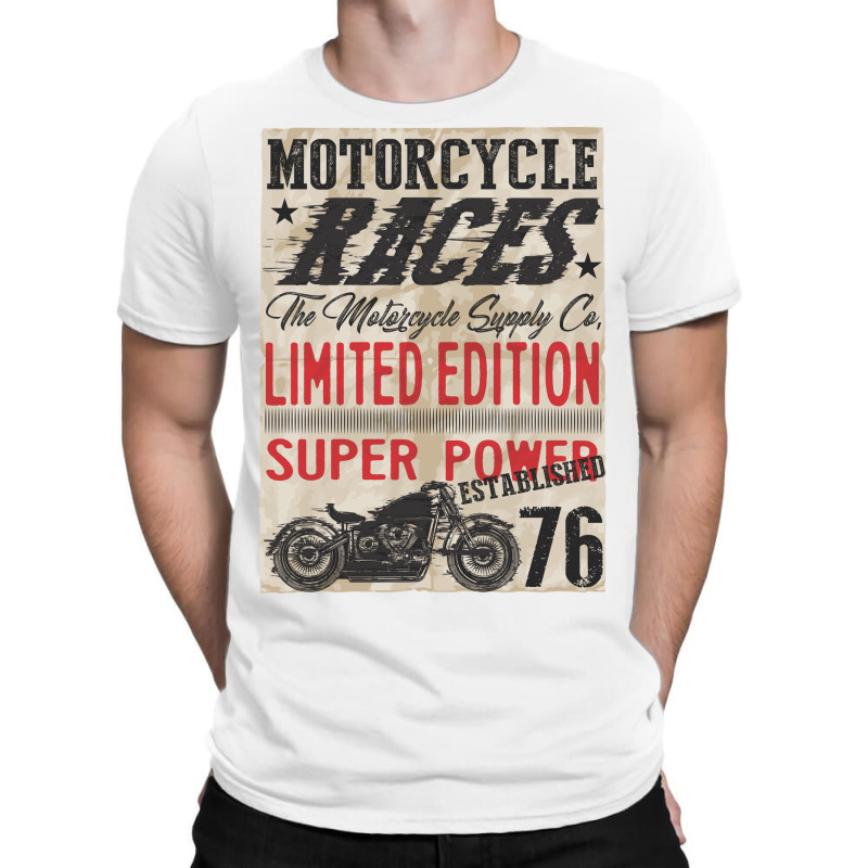 Motorcycle, Races, Limited Edition, Super Power T-Shirt by HILstore | Artistshot