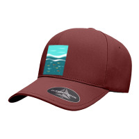 Limited Edition Under The Sea Mid Century Ocean, Waves And Fish Seamless Cap | Artistshot