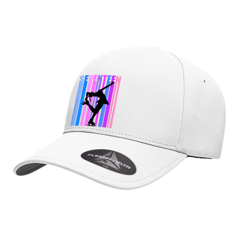 Girls Pink Ice Skating 17th Birthday Ice Dancer Figure T Shirt Seamless Cap by kylrahal8pot | Artistshot