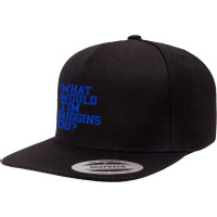 Blue 33100 5 Panel Snapback Cap | Artistshot