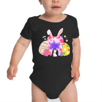 Aster Day Dental T  Shirt Dental Cute Tooth Bunny Ears Easter Day Dent Baby Bodysuit | Artistshot