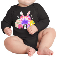 Aster Day Dental T  Shirt Dental Cute Tooth Bunny Ears Easter Day Dent Long Sleeve Baby Bodysuit | Artistshot