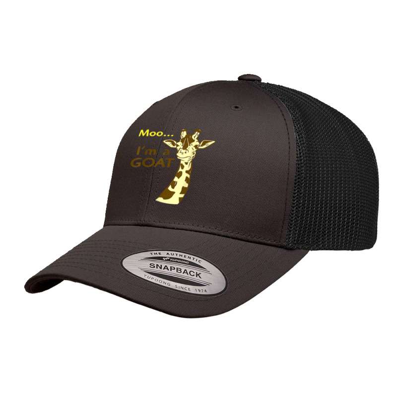 Giraffe Giraffes Funny Confusing Giraffe Moo Im A Goat 122 Giraffes Retro Trucker Cap by JESSICAMARTINA | Artistshot