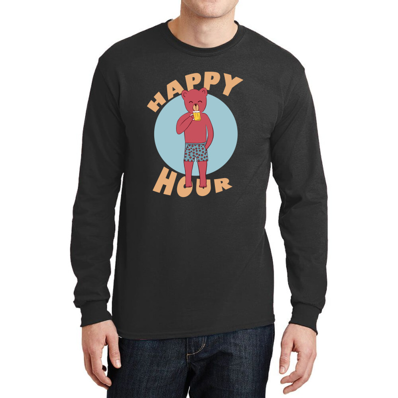 Happy Hour Long Sleeve Shirts by Cypryanus | Artistshot