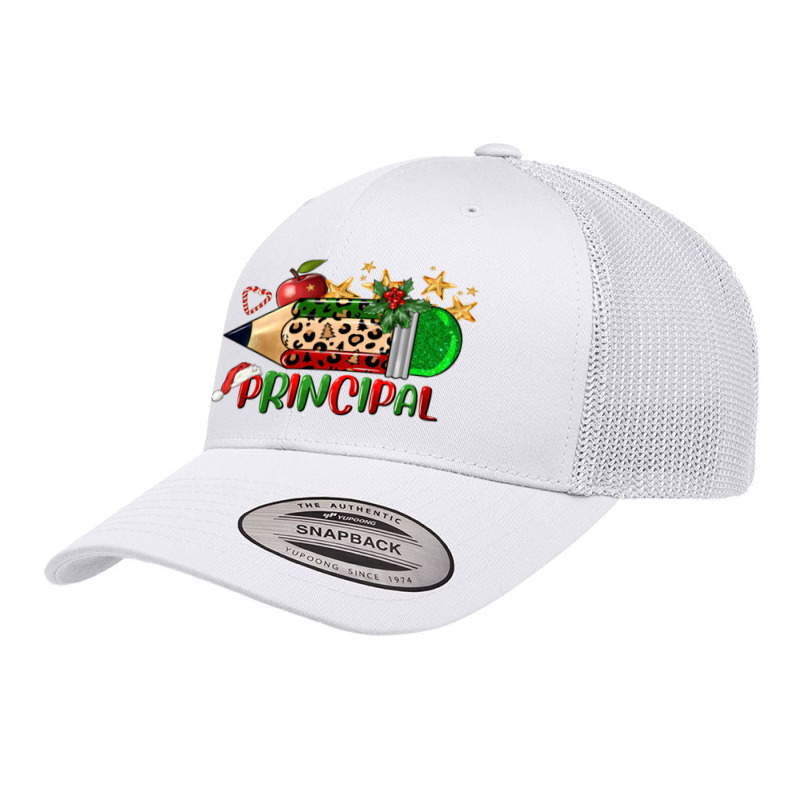 Christmas Principal Pencil Retro Trucker Cap by FaDigitalArtStudio | Artistshot