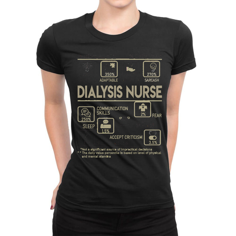 Dialysis Nurse T  Shirt Dialysis Nurse T Shirt   Multitasking Daily Va Ladies Fitted T-Shirt by ndubuque527 | Artistshot