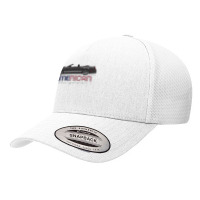 American Muscle Black With Silver Stripes Five Yupoong Trucker Cap | Artistshot