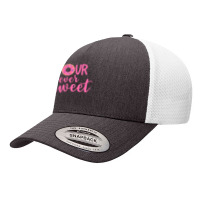 Four Ever Sweet 4th Birthday Decoration Donut Girl Kids Yupoong Trucker Cap | Artistshot