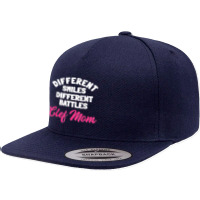 Cleft Lip Palate Strong Smile Pink Awareness Mother's Day 5 Panel Snapback Cap | Artistshot