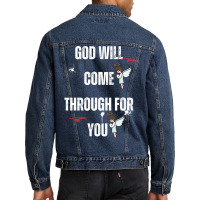 God Will Come Through For You Men Denim Jacket | Artistshot