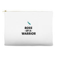 Boss Of A Warrior Cervical Cancer Awareness Accessory Pouches | Artistshot