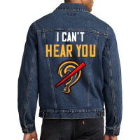 Deaf Awareness Gift Funny Deafness T Shirt Men Denim Jacket | Artistshot