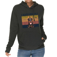 I Hate People Retro Vintage Doberman Lightweight Hoodie | Artistshot